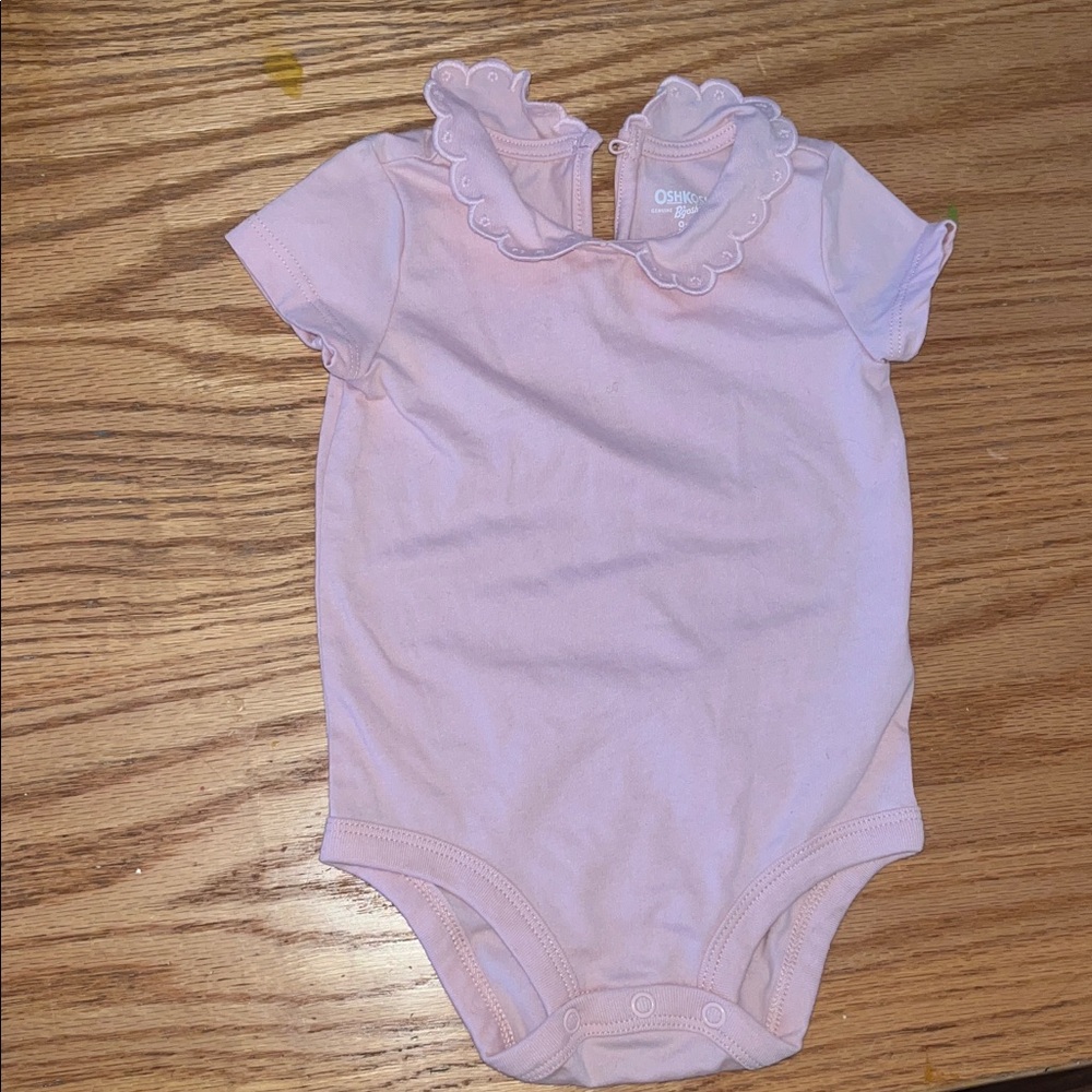 OshKosh B'gosh Light Pink Scalloped Bodysuit